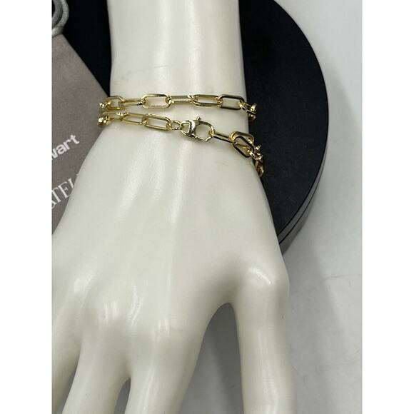Loren Stewart X Curateur Double Wrap Chain Toggle Bracelet Choker Necklace New - Picture 2 of 10